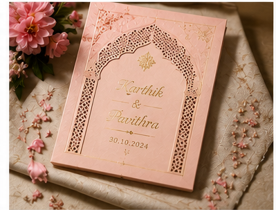 Rose Gold Laser-Cut Card